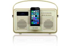 View Quest Retro DAB Radio with Lightning iPod Dock - Cream